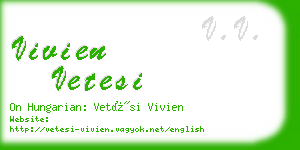 vivien vetesi business card